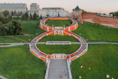 The Chkalovskaya staircase